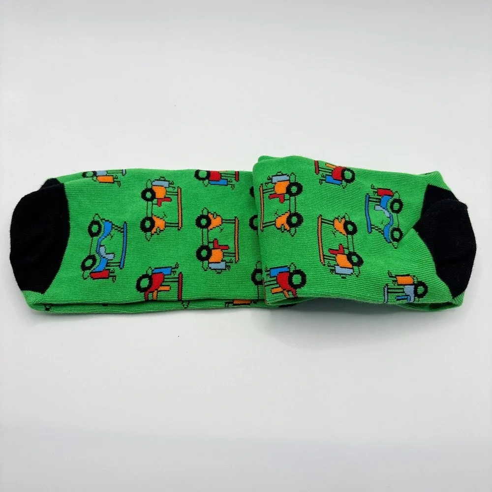 Lavley Golf Socks Unisex One Size‎ Green They See Me Rolling Funny Novelty Crew